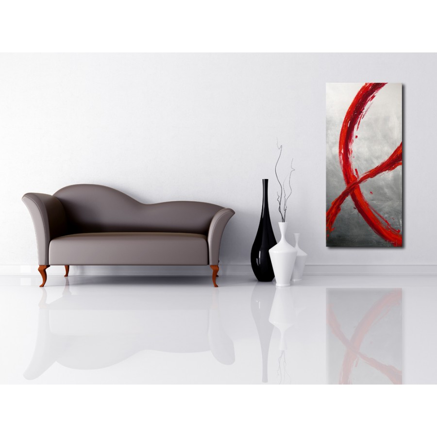 YS-Art Quadro Dipinto A Mano 'La Vita' 100x100 Cm: Acrilico Su Tela Con Telaio, Opera D'Arte Originale Dalla Germania, Firmata E Con Certificato