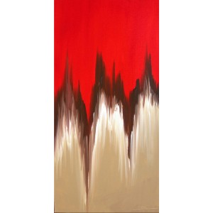 Quadro dipinto a mano: Cratere 130 Quadro dipinto a mano: Cratere 130