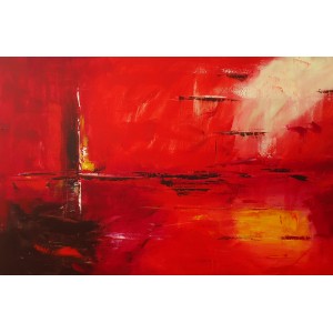 Quadro dipinto a mano: Riflesso 535