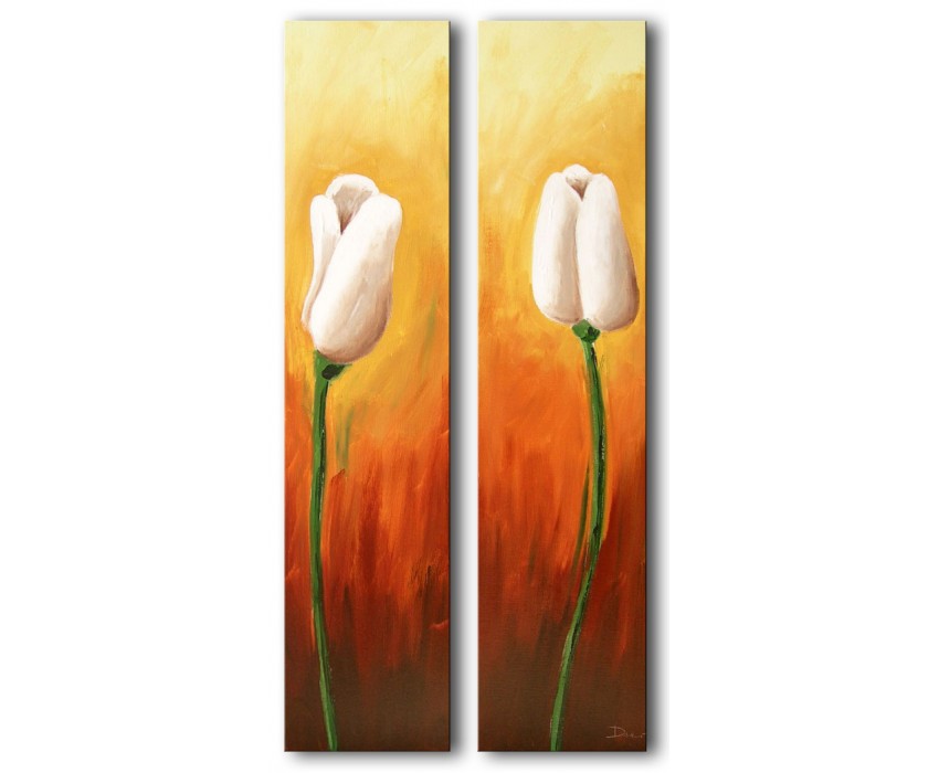 Quadro dipinto a mano: Tulipani 219