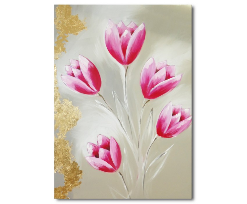Quadro dipinto a mano: Tulipani 661
