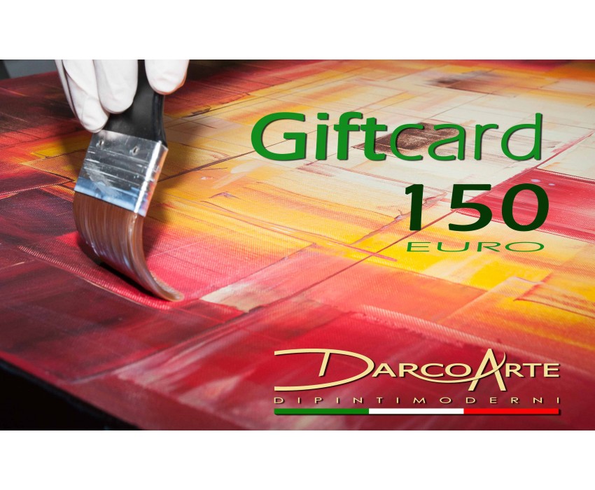 Quadro dipinto a mano: Gift card 150